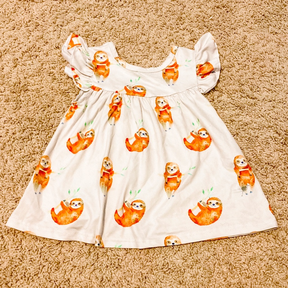 Sloth dress from Pat Pat size 18 mos
